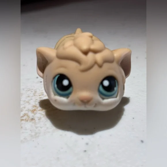 Authentic Littlest Pet Shop Hamster brown LPS #45 G1 Blue Eyes Vintage - Picture 1 of 5